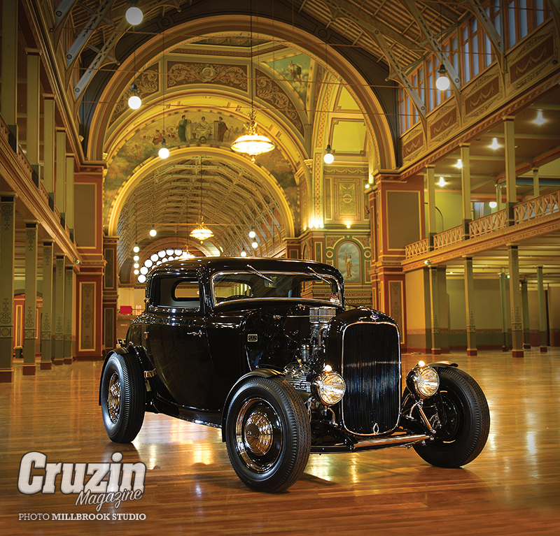 DECO DEUCE - JIM TZIVAKIS 1932 FORD 3W COUPE - Cruzin Magazine