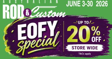 AUSTRALIAN ROD & CUSTOM EOFY SALE ON NOW!
