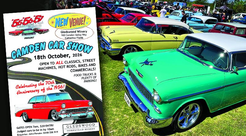CAMDEN CAR SHOW HEADS TO NEW VENUE